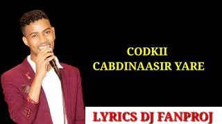 Cabdinaasir yare hees cusub asluub badaneey lyrics [upl. by Llorrad]