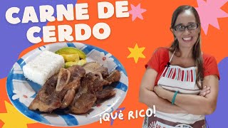 CARNE de Cerdo FRITA sin ACEITE [upl. by Gentry851]