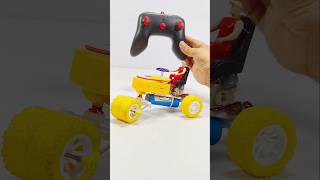 RC Car Powered by DC Motor  How To Make a Rc car with DC motor  Making Mini RC car with DC motor [upl. by Dzoba787]