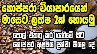 Copra business in Sri Lanka I කොප්පරා වියාපාරයෙන් මාසෙට ලක්ෂ 2ක් I koppara business Sinhala [upl. by Opal572]