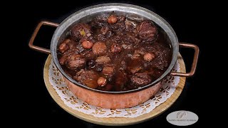 Paleron de bœuf en daube aux châtaignes et noisettes [upl. by Melisent]