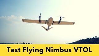 Test Flying Nimbus VTOL Standard Version Auto Antenna Tracker [upl. by Dorolice]