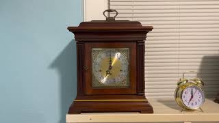 DUO  Howard Miller Bracket Clock chimes 7 amp Hamilton chimes 645 [upl. by Ilyssa491]