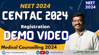 CENTAC 2024  Registration Demo Video  Pondicherry Medical Counselling 2024  Complete Details [upl. by Todhunter]