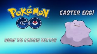 POKEMON GO  HOW TO CATCH DITTO DITTO EASTER EGG [upl. by Rabush]