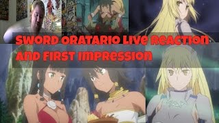 Sword Oratoria Episode 1 Live Reaction and First Impression Danmachi is back [upl. by Wayne]