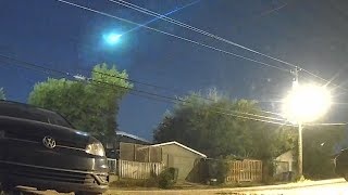 WATCH Meteorite captured on Calgary doorbell camera [upl. by Ernald]