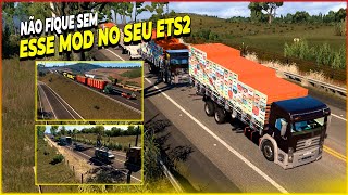 O MELHOR PACK DE CAMINHÃO CARROS BITREM E RODOTREM BRASILEIROS PARA O TRÁFEGO EURO TRUCK SIMULATOR 2 [upl. by Cinelli]