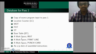 System Programming  Lecture 7 Assembler  Data Structure and Pass I amp II Algorithms [upl. by Keung759]