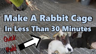 Build A Rabbit Cage In 30 Minutes Or Less [upl. by Rannug]