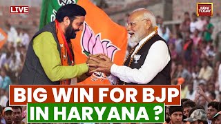 Haryana LIVE Results BJP Crosses Halfway Mark In Haryana  Haryana Election Results LIVE [upl. by Saval]