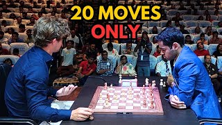 Arjun Erigaisi crushes Magnus Carlsen in just 20 moves  Tata Steel Chess India Blitz 2024 [upl. by Adnolaj]