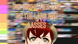 ANIME TIER LIST WITH THE LADS AND LASSES [upl. by Annamarie661]