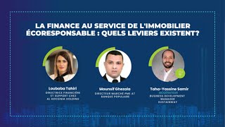 La Finance au service de l’immobilier écoresponsable  Quels leviers existentils [upl. by Nalehp]