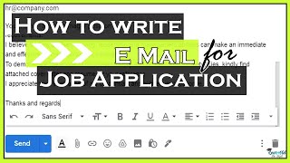 Email for Job Application  How to Write an Email for Company Job  LearnVid Dr Dipti [upl. by Naoj]