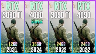 RTX 3080 TI vs RTX 4080 SUPER vs RTX 3090 TI vs RTX 4090  Test in 20 Games [upl. by Marne]