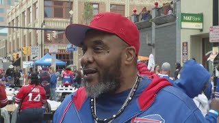 Bills fans flock to Chippewa Street for block party [upl. by Pantheas]