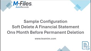 AutoRecords Samples Soft Delete And Then Permanently Delete One Month Later [upl. by Steffie]