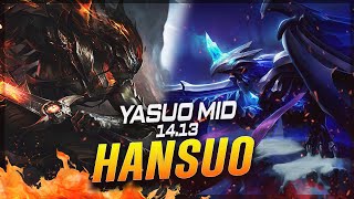 Hansuo  Yasuo vs Anivia MID Patch 1413  Yasuo Gameplay [upl. by Lyndell]