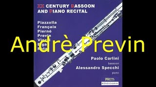 André Previn  Sonata for bassoon and piano [upl. by Stephani927]