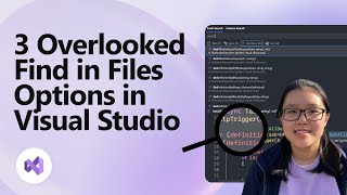 3 Overlooked Find in Files Options in Visual Studio [upl. by Sikko791]