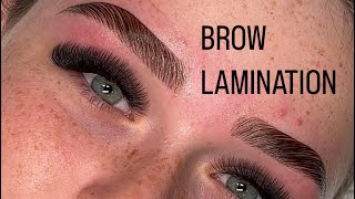 Satisfying brow lamination brows browlamination beforeandafter fyp viral [upl. by Cesya]