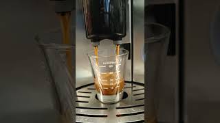 Espresso slow motion Delonghi Magnifica coffee coffeeaddict [upl. by Addie]