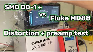 SMD DD1  vs Fluke MD88 Distortion  Preamp test Grundig GX3800 [upl. by Aika]