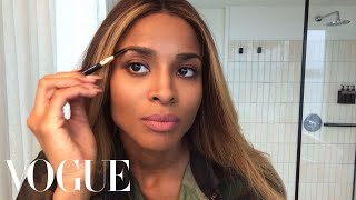 Ciara’s DaytoNight Makeup Refresh  Beauty Secrets  Vogue [upl. by Angelico]