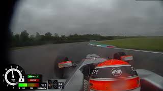 Thruxton British F4 Onboard Wet Conditions [upl. by Niwde]