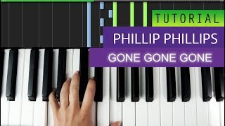 Phillip Phillips  Gone Gone Gone  Piano Tutorial  MIDI File Download [upl. by Eldreeda]