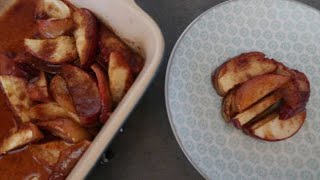 Easy Baked Apple Slices Recipe With Cinnamon Sugar [upl. by Furie]