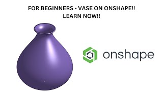 How To Make a Vase on Onshape Beginner Tutorial [upl. by Bergmans]