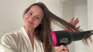 Wavytalk Ionic Hair Dryer Blow Dryer with Diffuser amp Comb for Curly Hair [upl. by Aikemat]