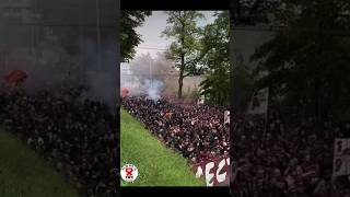 LIVE Servette Fans in Bern before Swiss Cup Final match against Lugano 🤎  020624 [upl. by Eirelam]