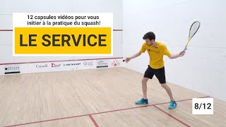 SQUASH  Le service en demilob pour joueurs débutants 8 de 12 [upl. by Ticknor]