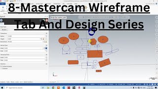 8Mastercam Wireframe And RectangleEllipsSpiralPolygonHexagonHelix And Design SeriesASIMCADCAM [upl. by Sukramal]