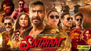 Singham Again 2024  New Released Bollywood Full Action Movie 4k  Ajay Degan Akshay South New Movie [upl. by Hsakaa]