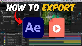 How to Export Videos in After Effects 2024 [upl. by Silvana942]