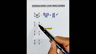 Operaciones con Fracciones  Profe Jeff [upl. by Bibi]