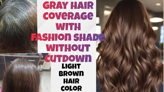 gray hair coverage with fashion colorbest way to color gray at homebest hair color for white hair [upl. by Ajnin]