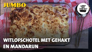 Wat eten we Witlofschotel met gehakt en mandarijn [upl. by Midas]