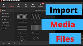 How to Import Media Into MiniTool MovieMaker 40 2022 [upl. by Dikmen]