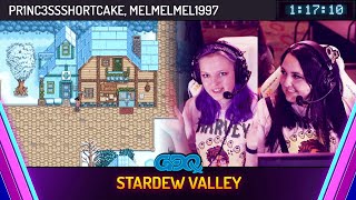 Stardew Valley by Pr1nc3ssShortcake and MelMelMel1997 in 11710  Games Done Quick Express 2024 [upl. by Eanrahc]