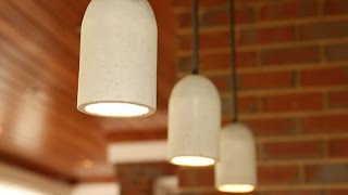 DIY Concrete Pendant Lights [upl. by Yesmar]