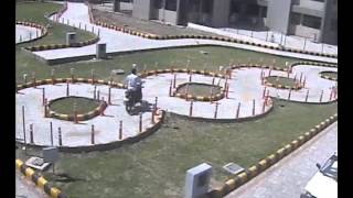 Demo of new automated system for two wheeler Driving test in Gujarat [upl. by Swainson465]