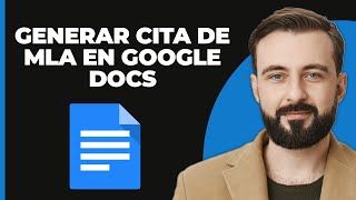 ¿Cómo generar una cita MLA en Google Docs [upl. by Hasin]