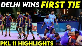 Bengal warriors  U mumba plays thrilling first tie match of PKL 11 🔥  PKL 11 Today Highlights [upl. by Analed]