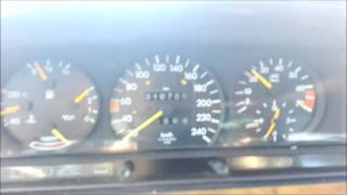 Mercedes 190E 26 M103 Automatic 0100 acceleration [upl. by Araeit610]