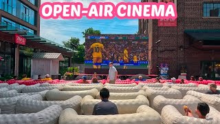 Toronto Distillery District OpenAirCinema  You Wont Believe This Amazing Outdoor Cinema 📽️🎥 [upl. by Fennelly]